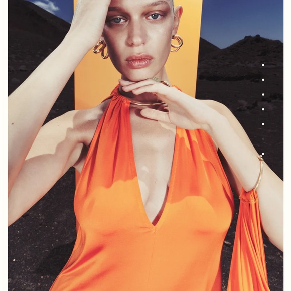 Luna gown in color poppy by Cult Gaia - Picture 4 of 6